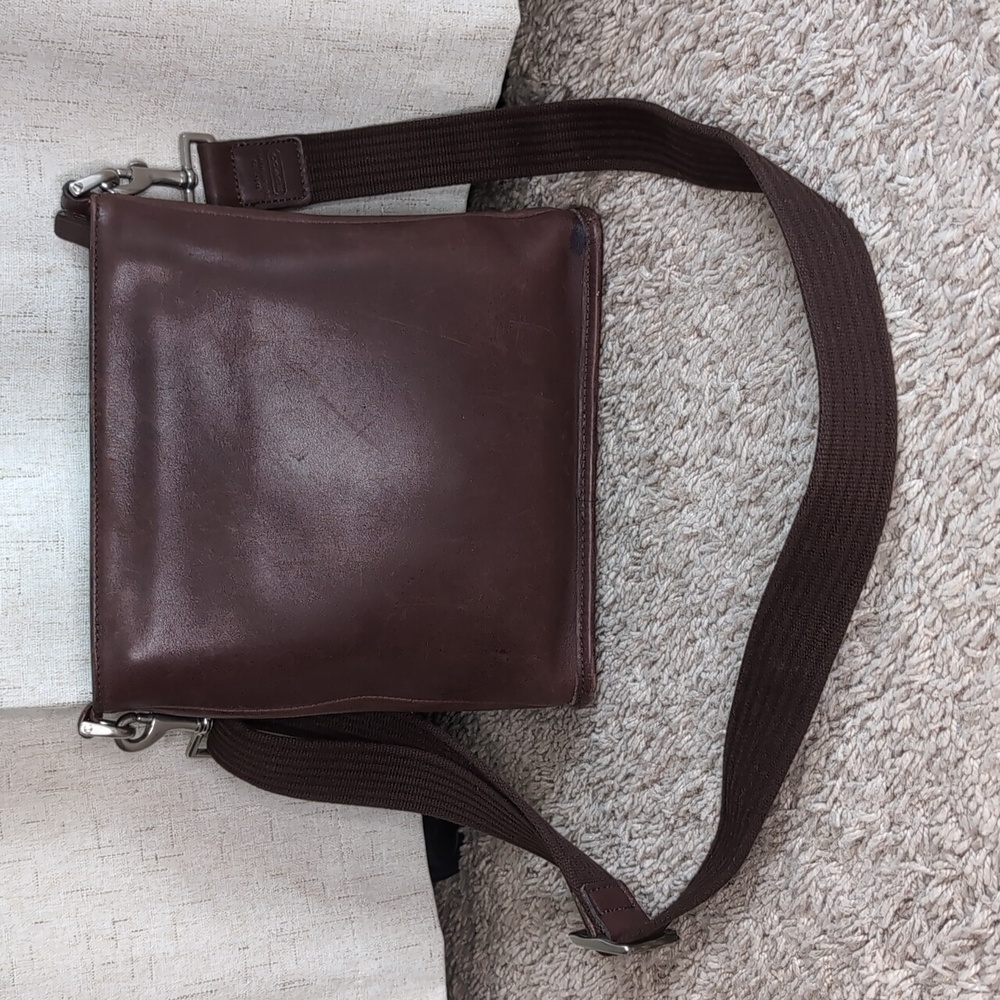 Coach Vintage Leather Brown Saddle Bag